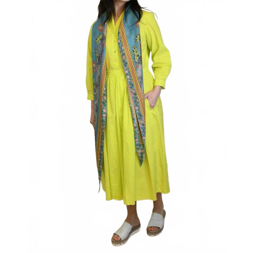 NEW HANNOH WESSEL delaney dress in lime